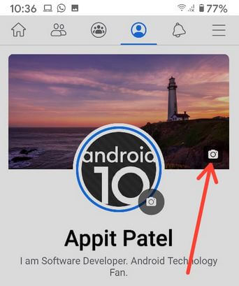 एंड्रॉइड पर फेसबुक पर कवर फोटो कैसे बदलें