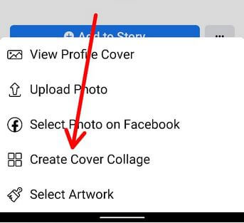 फेसबुक ऐप एंड्रॉइड पर कवर कोलाज बनाएं