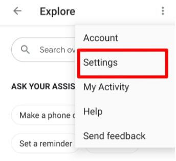 एंड्रॉइड पाई 9 पर Google सहायक सेटिंग्स