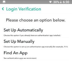 Snapchat Android पर लॉगिन सत्यापन कैसे सेट करें