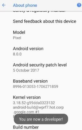 Pixel 2 और Pixel 2 XL पर डेवलपर मोड कैसे सक्षम करें