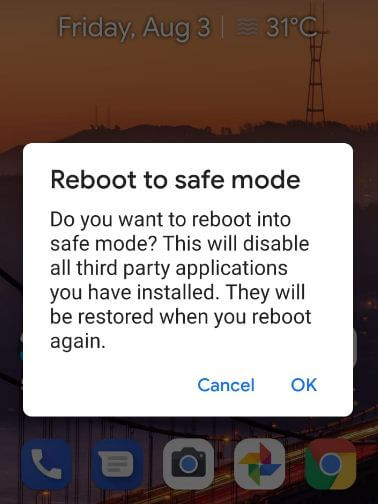 Pixel 2, 2 XL, 3, 3 XL, 3a, 3a XL, 4, 4 XL, 4a 5G में सेफ मोड को कैसे बंद करें