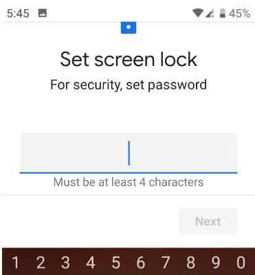 Pixel 3 पर स्क्रीन लॉक कैसे सेट करें