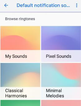 Pixel 3 पर डिफॉल्ट नोटिफिकेशन साउंड बदलें