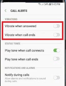 गैलेक्सी S9 और S9 प्लस में दिए गए कॉल पर कंपन को अक्षम कैसे करें