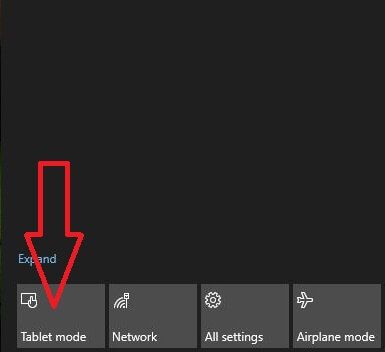 विंडोज 10 में टैबलेट मोड का उपयोग कैसे करें